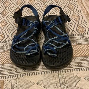 Chacos Blue and white Strappy size 10